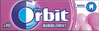 Kramtomoji Guma Orbit Buble Mint, 14 G