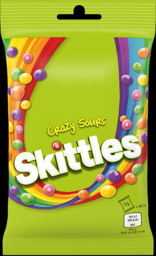 Dražė Skittles Crazy Sours, 125G