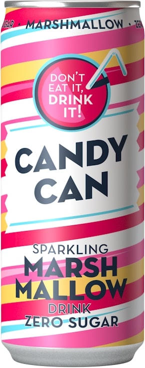 Gazuotas Gaivusis Gėrimas Candy Can, Zefyrų Skonio, Su Saldikliais, 0.33L D