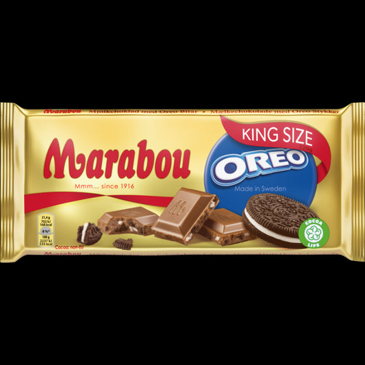 Pieninis Šokoladas Marabou, Su Oreo, 220 G