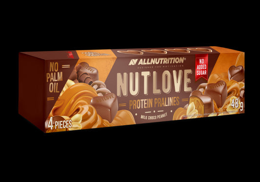 Proteininiai Šokoladiniai Saldainiai Nutlove Allnutrition Su Karamele Ir Riešutais, 48 G