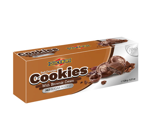 Juodojo Šokolado Sausainiai Su Browniu Kremu, 128 G