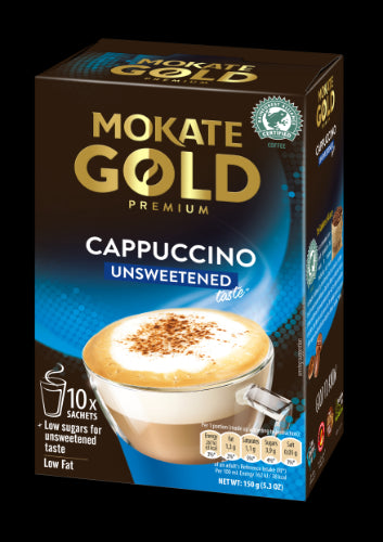 Kavos Gėrimas Mokate Gold Premium Cappuccino, Becukrė, 10 X 14G