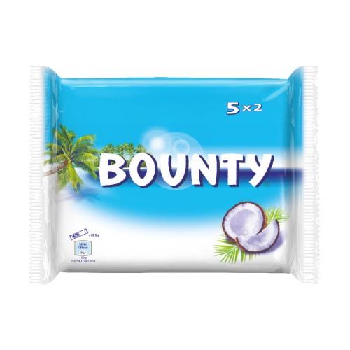 Pieninis Šokoladinis Batonėlis Bounty Su Švelniu Kokosų Įdaru, 5X28,5G